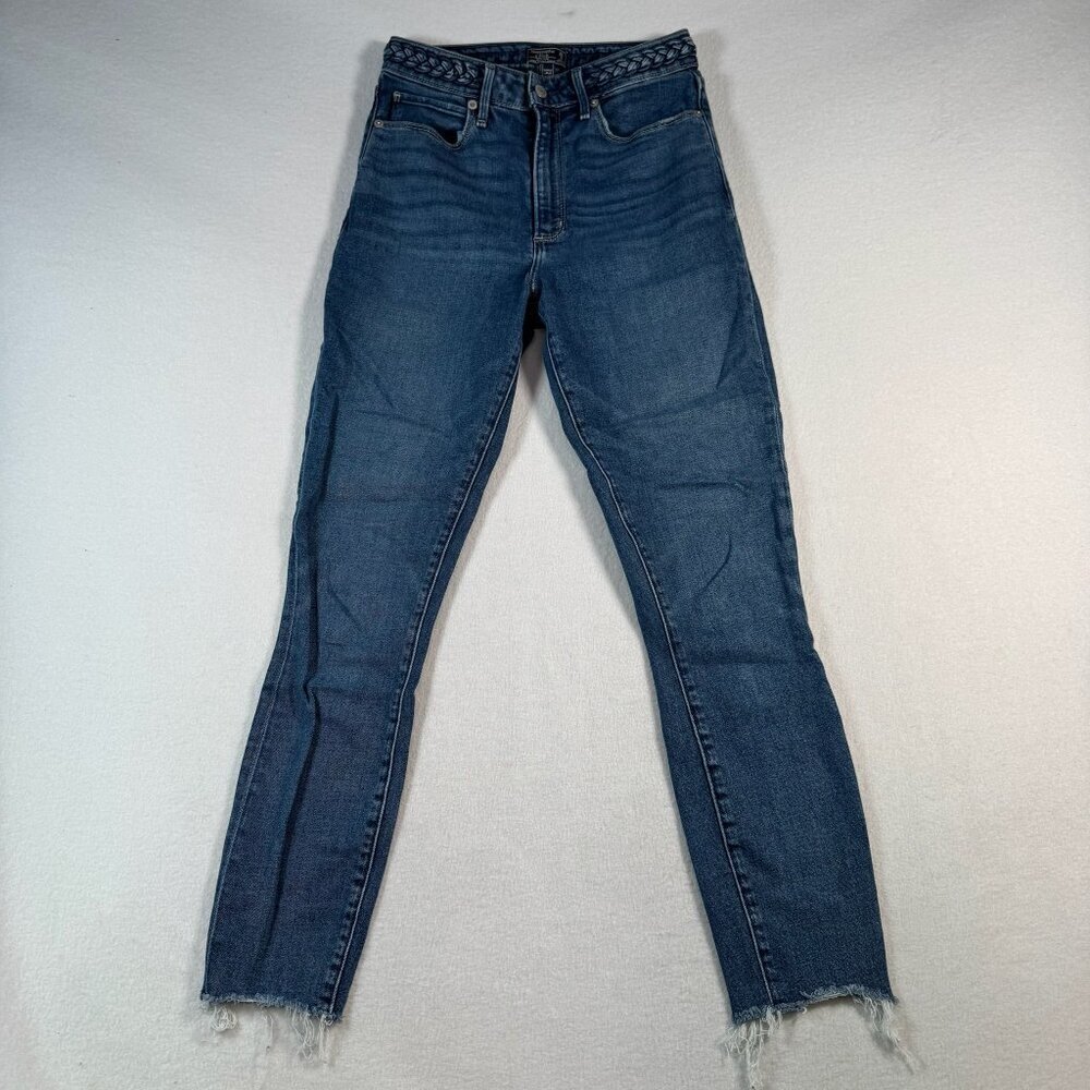 Abercrombie and Fitch Jeans Womens 26 Blue Skinny Ankle High Rise Dark Wash